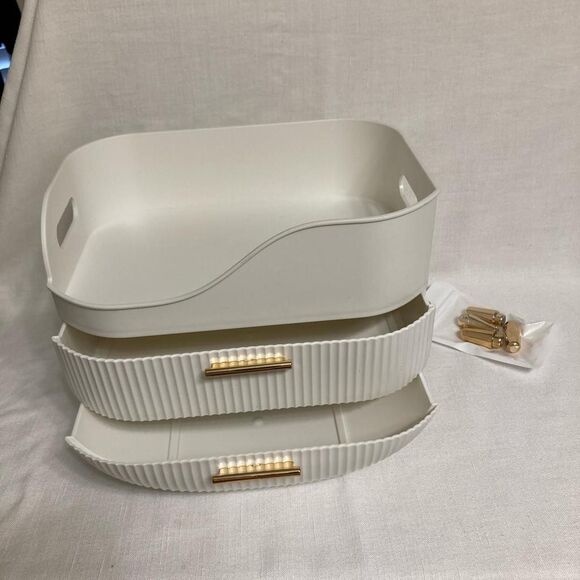 Source Unknown Other - Unbranded White and Cream Storage-and-organisation